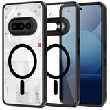 Nothing Phone (3a) Tech-Protect Magmat Mobil Cover - MagSafe Kompatibel - Gennemsigtig / Sort