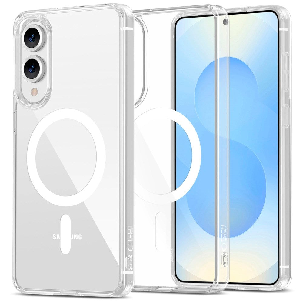 Tech-Protect - Samsung Galaxy S25 Edge - Flexair Hybrid Cover - MagSafe Kompatibel - Gennemsigtig