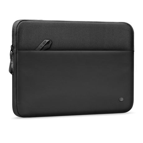 Tech-Protect MacBook / Laptop 13-14" Beskyttende Sleeve med Lomme - Foret Inderside - Sort