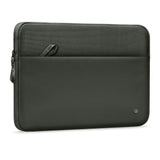 Tech-Protect MacBook / Laptop 13-14" Beskyttende Sleeve med Lomme - Foret Inderside - Mørkegrøn