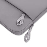 Tech-Protect MacBook / Laptop 13-14" Beskyttende Sleeve med Lomme - Foret Inderside - Grå