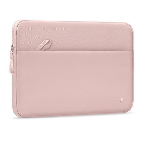 Tech-Protect MacBook / Laptop 15-16" Beskyttende Sleeve med Lomme - Foret Inderside - Lyserød