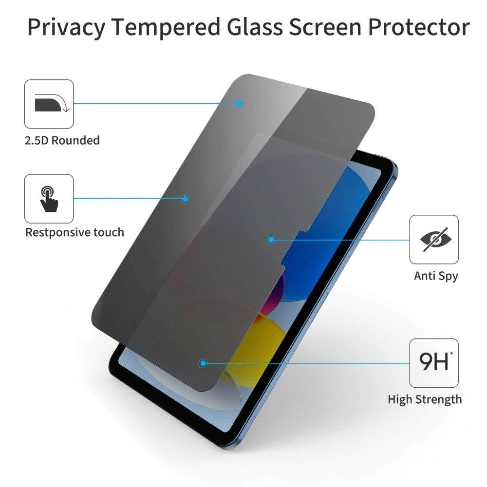 Tech-Protect Glass Spy+ iPad 11" (2025) / 10.9" (2024/2022) Skærmbeskyttelsesglas - Privacy Funktion