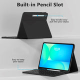 Samsung Galaxy Tab S10 FE+ (Plus) Tech-Protect Keyboardcover  - Engelsk Tastatur - Sort