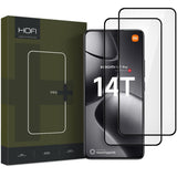 Hofi Xiaomi 14T / 14T Pro Glass Pro+ Skærmbeskyttelsesglas - Case Friendly - 2-Pak - Sort Kant