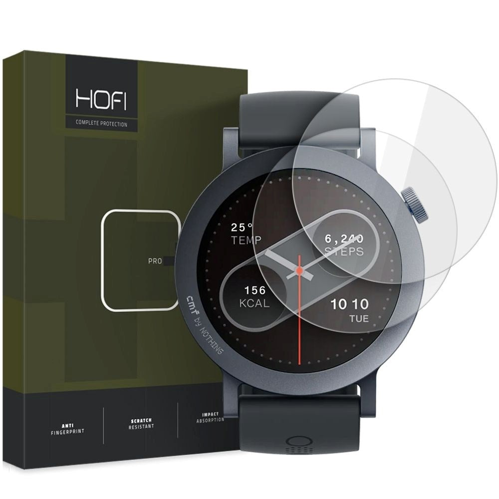 Nothing CMF Watch Pro 2 HOFI Glass Pro+ 2-Pak Glas Skærmbeskyttelse - Gennemsigtig