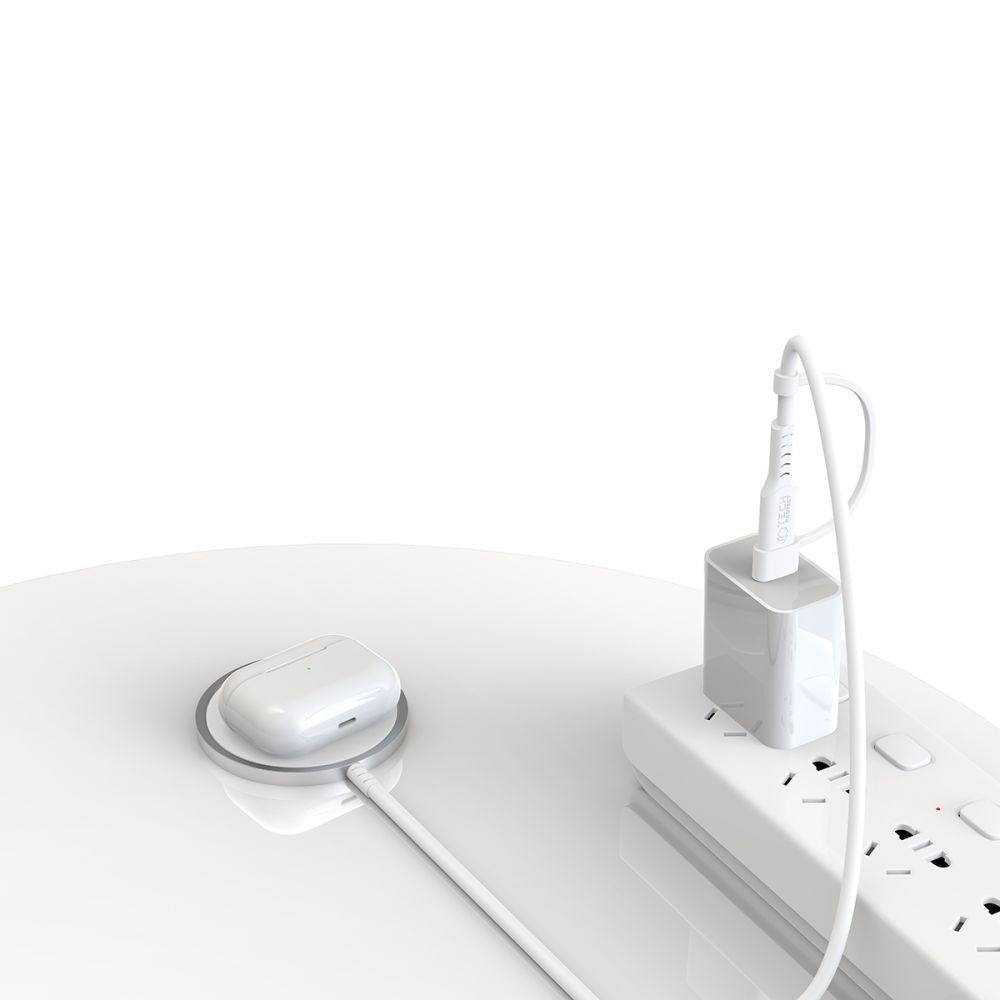 Tech-Protect Magsafe Oplader – 15W Trådløs og Magnetisk - Hvid