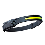 Hurtel LED Hovedlampe m. Sensor - Sort