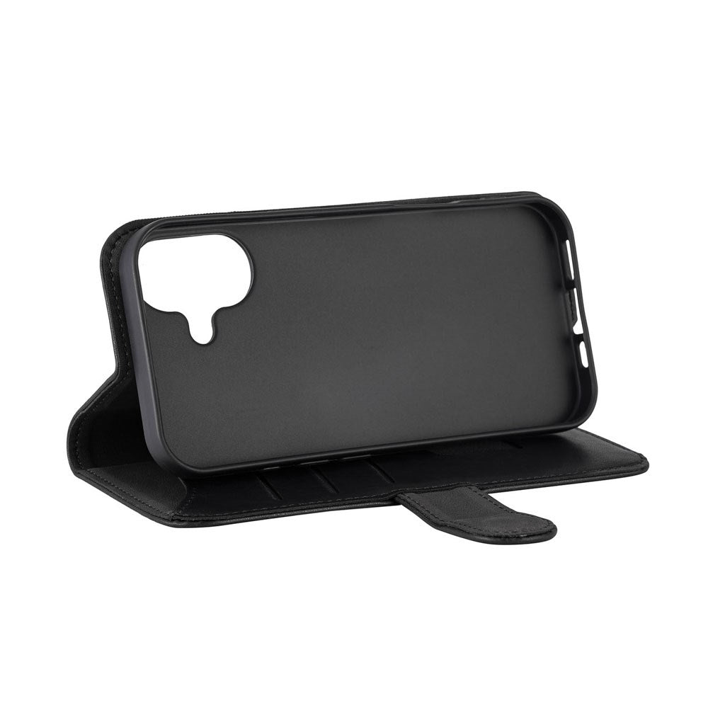 GEAR iPhone 17 Kunstlæder Cover - MagSafe Kompatibel - Sort