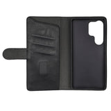 Samsung Galaxy S25 Ultra GEAR Classic Flip Cover Kunstlæder m. Kortholder - Sort