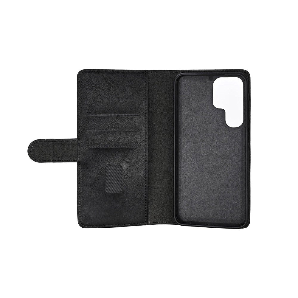 GEAR Samsung Galaxy S25 Ultra 2-in-1 Wallet Flip Cover m. Kortholder - Kunstlæder - Sort