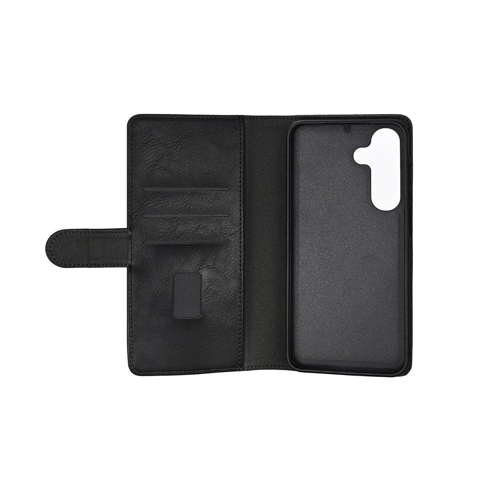 GEAR Samsung Galaxy S25+ (Plus) 2-in-1 Wallet Flip Cover m. Kortholder - Kunstlæder - Sort