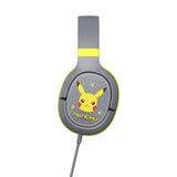 Over-Ear Gaming Hovedtelefoner Pro G1 m. Aftagelig Mikrofon - Pokémon Pikacu - Grå / Gul