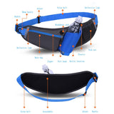 Løbebælte m. Lomme til Vandflaske - Vandtæt - Rød