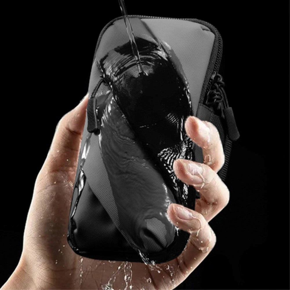 Løbearmbånd m. 2 Lommer (Maks. Mobil 170 x 80 mm) - Sort