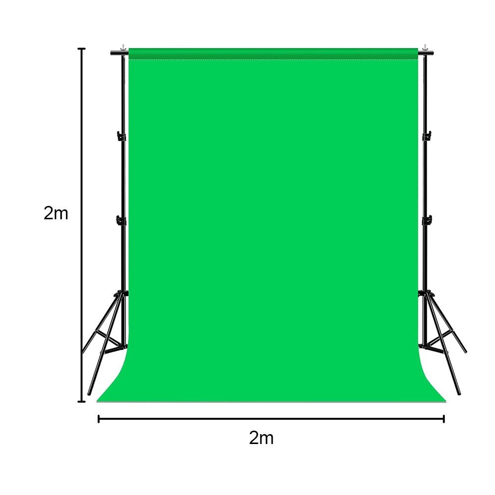 2 x 2 m Fotobaggrund Kit - Grøn
