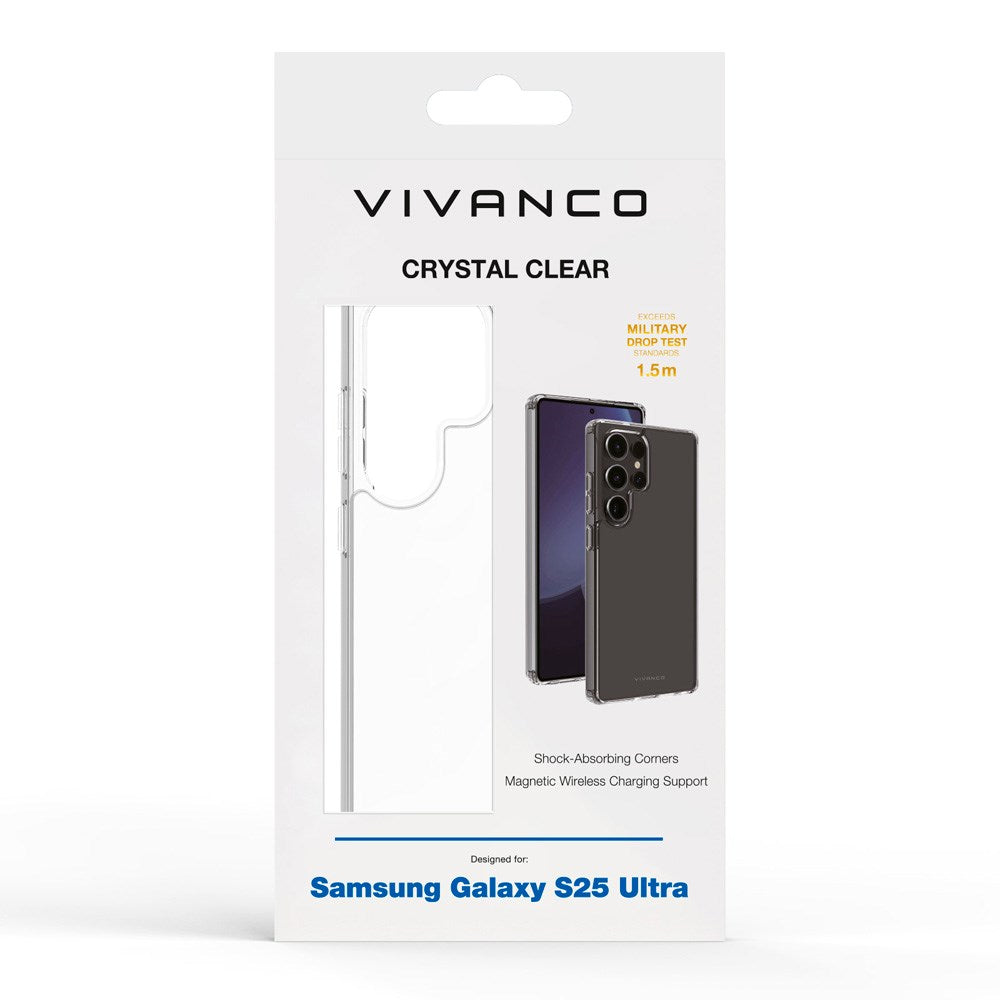 Vivanco Bagsidecover til Samsung Galaxy S25 Ultra - Gennemsigtigt