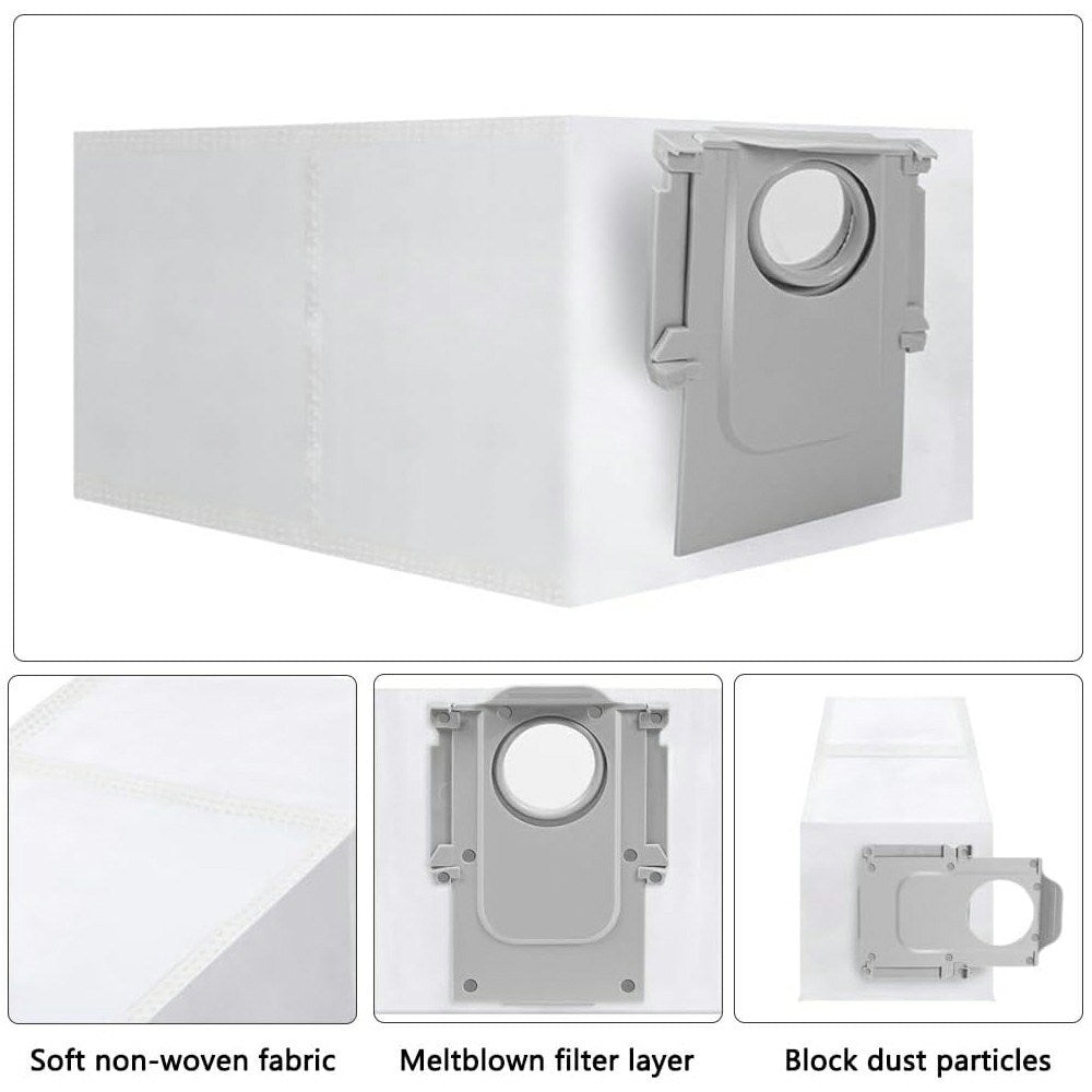 Støvsugerpose til Robotstøvsuger Roborock S7 / S7 MaxV Ultra / S8 / Q7 Max+ / Qrevo S / Saros 10 / Saros 10R / Saros Z70 - Grå