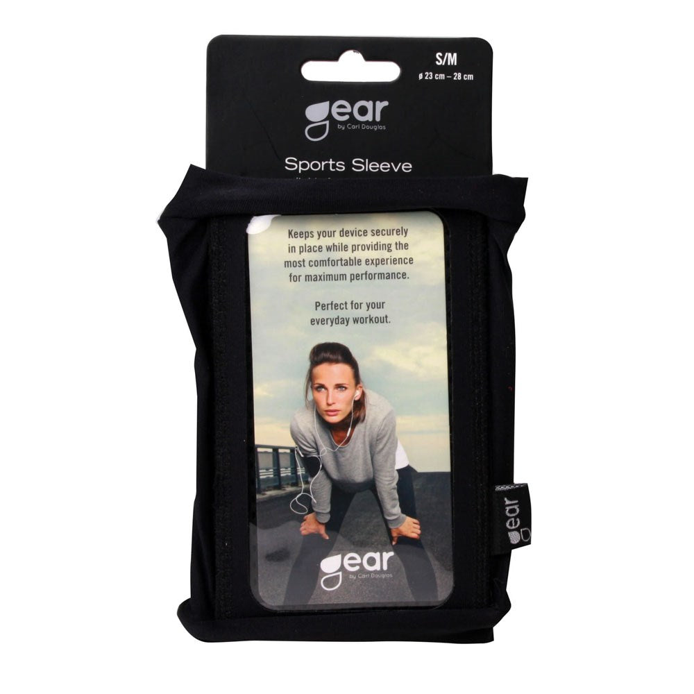 GEAR Universal Sportsarmbånd til Telefon (Maks. Mobil: 60 x 120mm) - S / M - Sort