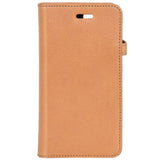 iPhone 6 / 6s - Buffalo 2-i-1 Ægte Læder Flip Cover - Beige
