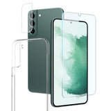 Samsung Galaxy S22 NORTHJO 360° Protection Set inkl. Cover & Skærmbeskyttelse & Kameralinsebeskyttelse - Gennemsigtig