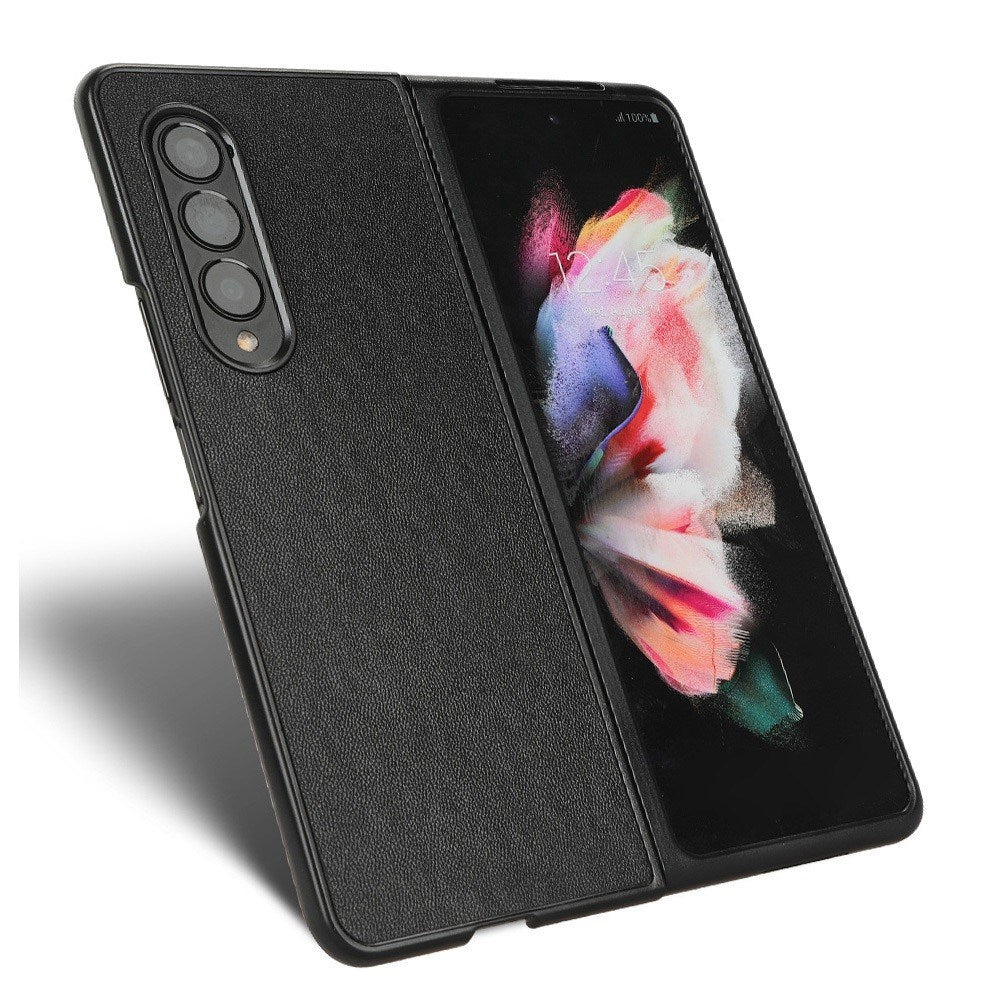 EIDERWOOD Samsung Galaxy Z Fold4 (5G) Kunstlæderbelagt Plastik Mobil Cover - Sort