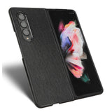 EIDERWOOD Samsung Galaxy Z Fold4 (5G) Kunstlæderbelagt Plastik Mobil Cover - Sort