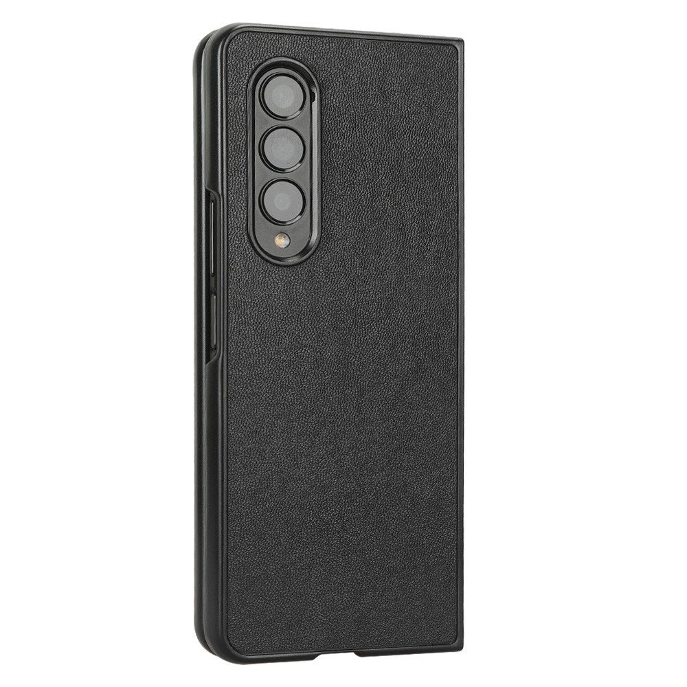 EIDERWOOD Samsung Galaxy Z Fold4 (5G) Kunstlæderbelagt Plastik Mobil Cover - Sort