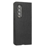 EIDERWOOD Samsung Galaxy Z Fold4 (5G) Kunstlæderbelagt Plastik Mobil Cover - Sort