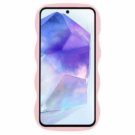 EIDERWOOD - Samsung Galaxy A13 (5G) - Fleksibelt Plastik Wavy Cover - Lyserød