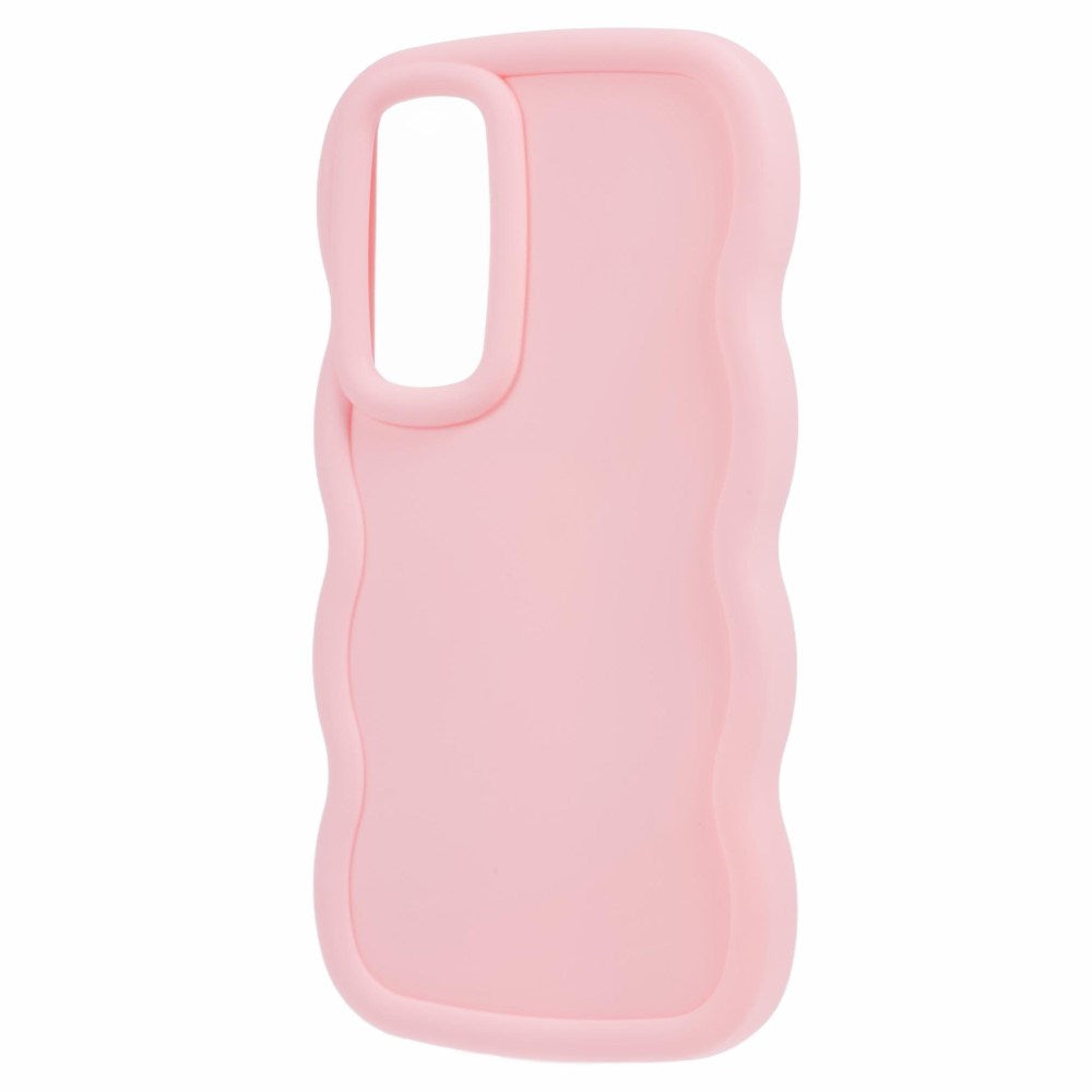 EIDERWOOD - Samsung Galaxy A13 (5G) - Fleksibelt Plastik Wavy Cover - Lyserød