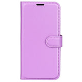 EIDERWOOD Honor 200 5G Wallet Case – Litchi Tekstur Kunstlæder Flip Cover - Lilla