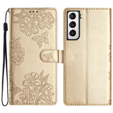 EIDERWOOD Samsung Galaxy S22+ (Plus) Imiteret Læder Mobil Cover m. Indgravering - Guld