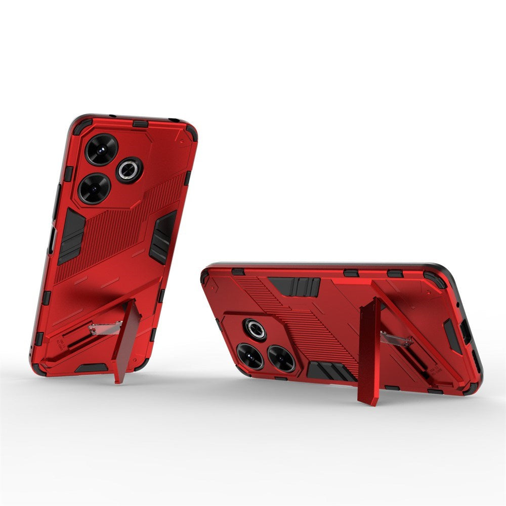 EIDERWOOD Xiaomi Redmi 13 Hybrid Mobil Cover m. Kickstand - Rød