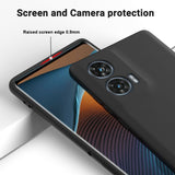 EIDERWOOD Motorola Edge 50 Fusion Liquid Silikone Mobil Cover m. Strop - Sort
