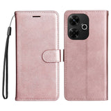 EIDERWOOD Xiaomi Redmi 13 Kunstlæder Mobil Cover m. Pung og Strop - Rose Gold