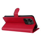 EIDERWOOD Xiaomi Redmi 13 Kunstlæder Mobil Cover m. Pung og Strop - Rød