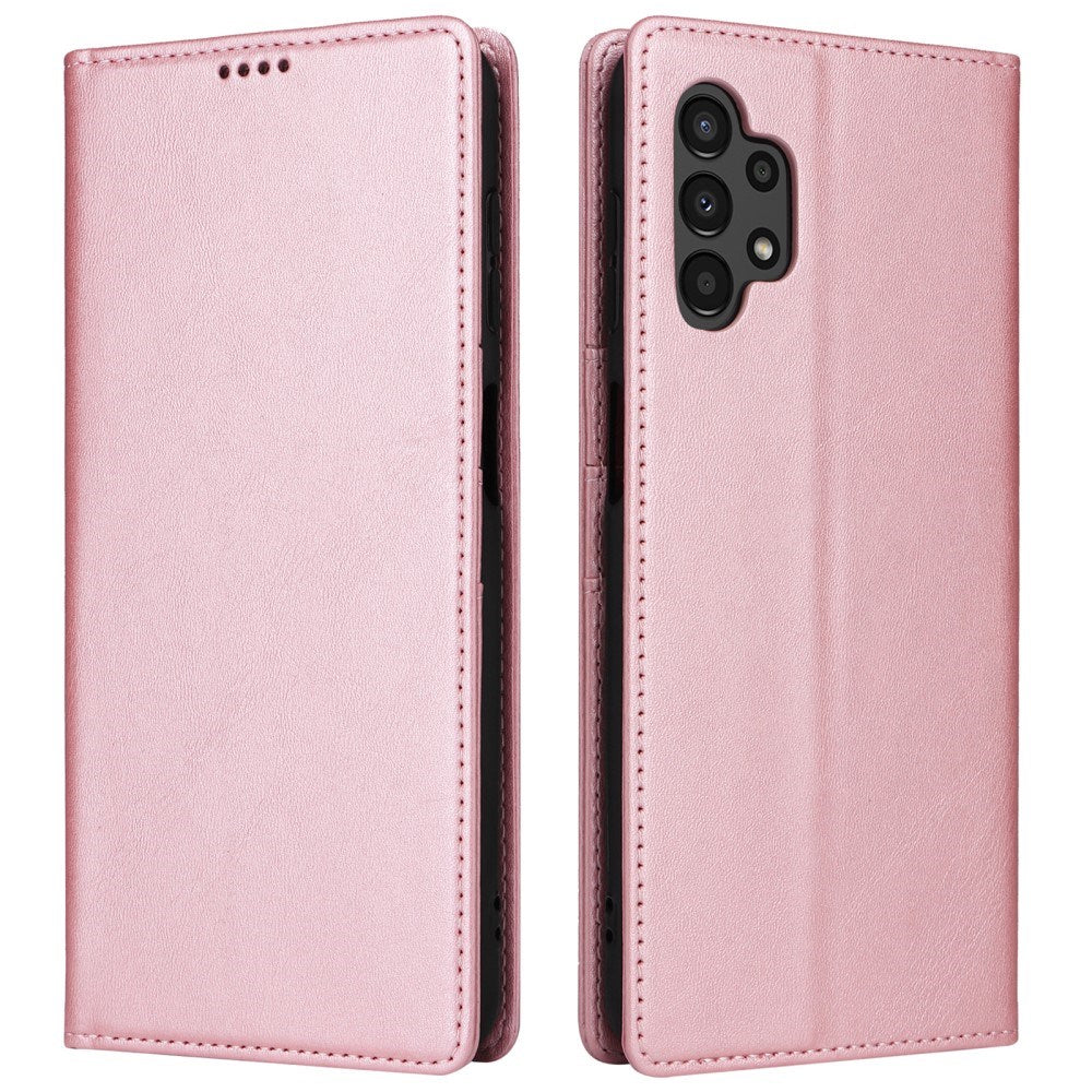 EIDERWOOD - Samsung Galaxy A13 (4G/5G) / A04s / M13 Kunstlæder Flip Cover m. Kortholder & Ståfunktion - Lyserød