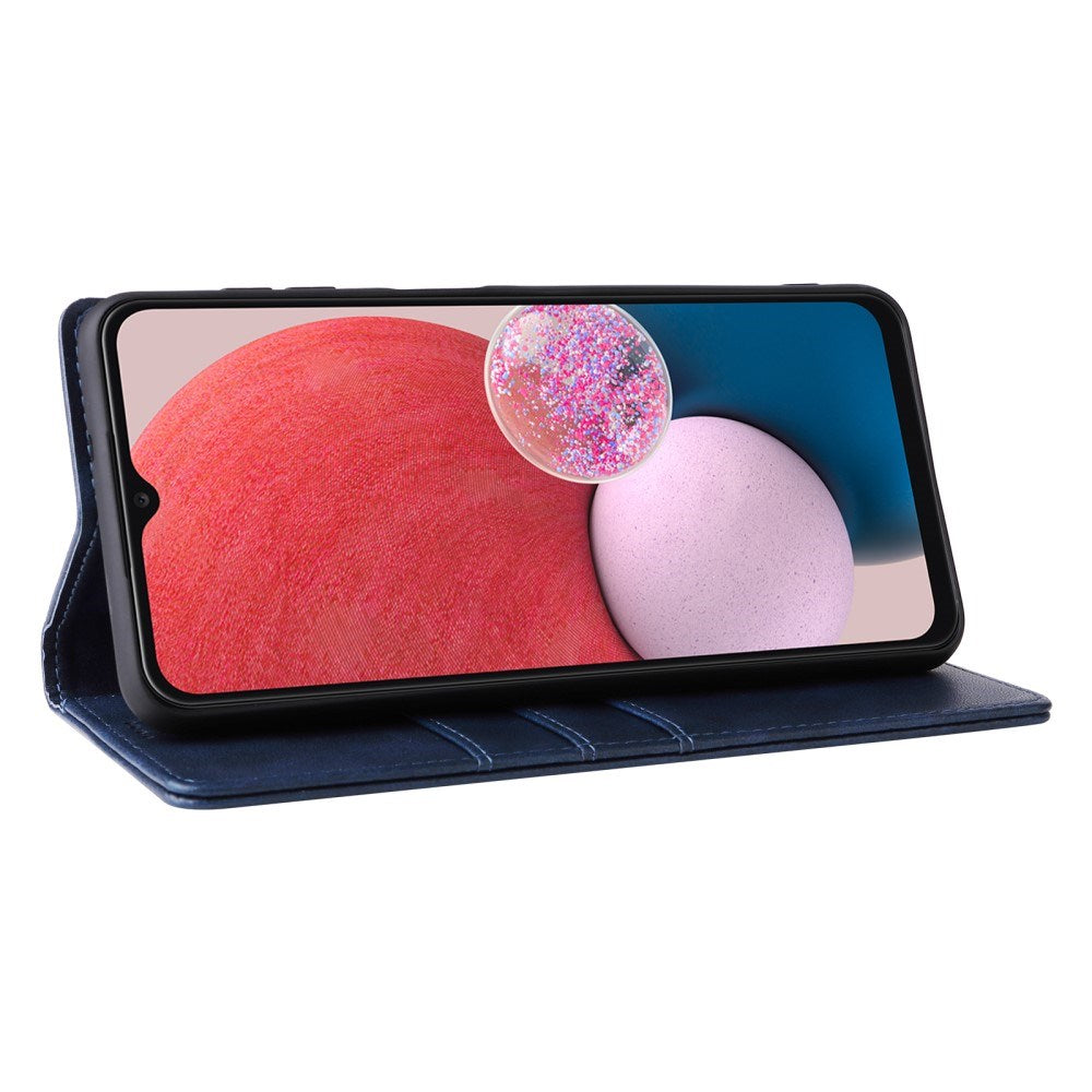 EIDERWOOD - Samsung Galaxy A13 (4G/5G) / A04s / M13 Kunstlæder Flip Cover m. Kortholder & Ståfunktion - Mørkeblå