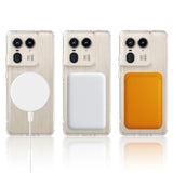 EIDERWOOD Motorola Edge 50 Ultra Hybrid Plastik Mobil Cover - MagSafe Kompatibel - Gennemsigtig / Hvid