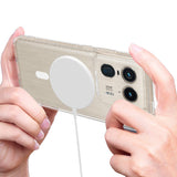 EIDERWOOD Motorola Edge 50 Ultra Hybrid Plastik Mobil Cover - MagSafe Kompatibel - Gennemsigtig / Hvid