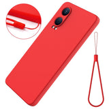 EIDERWOOD OnePlus Nord CE4 Lite (5G) Liquid Silikone Mobil Cover m. Strop - Rød