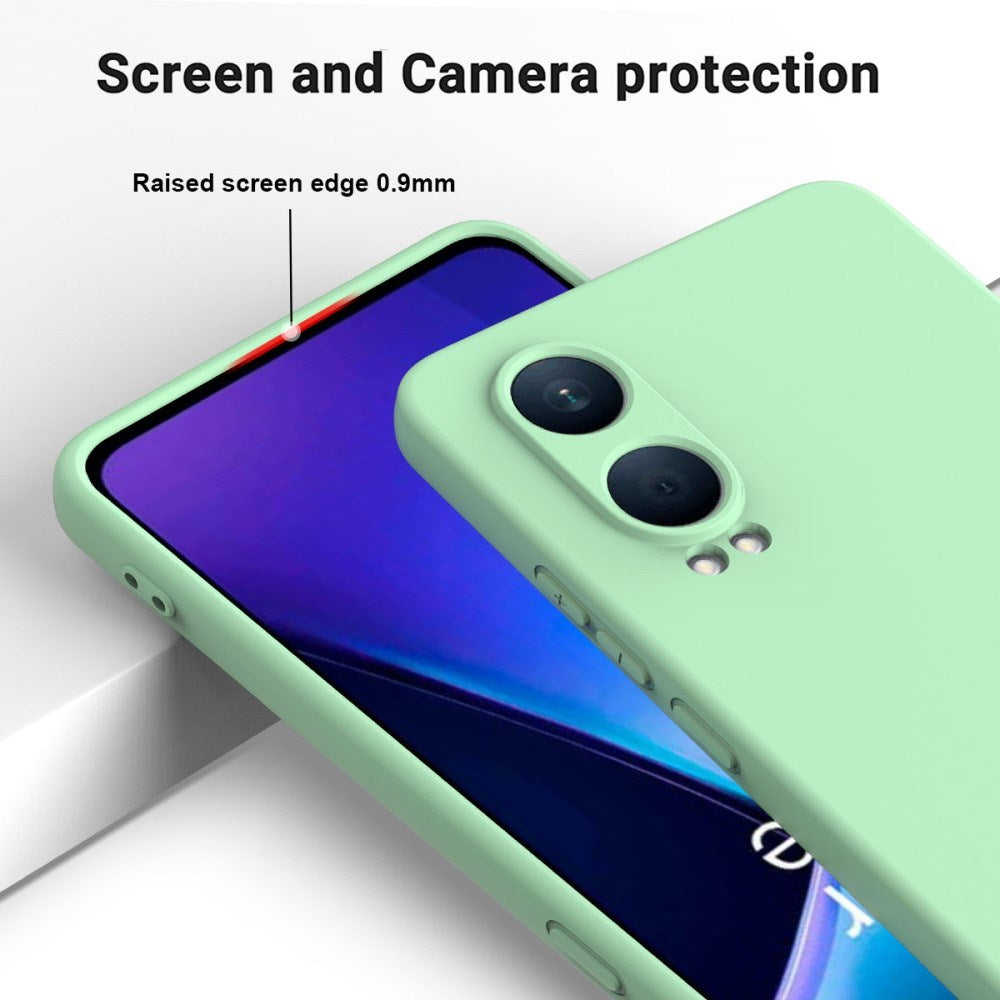 EIDERWOOD OnePlus Nord CE4 Lite (5G) Liquid Silikone Mobil Cover m. Strop - Grøn