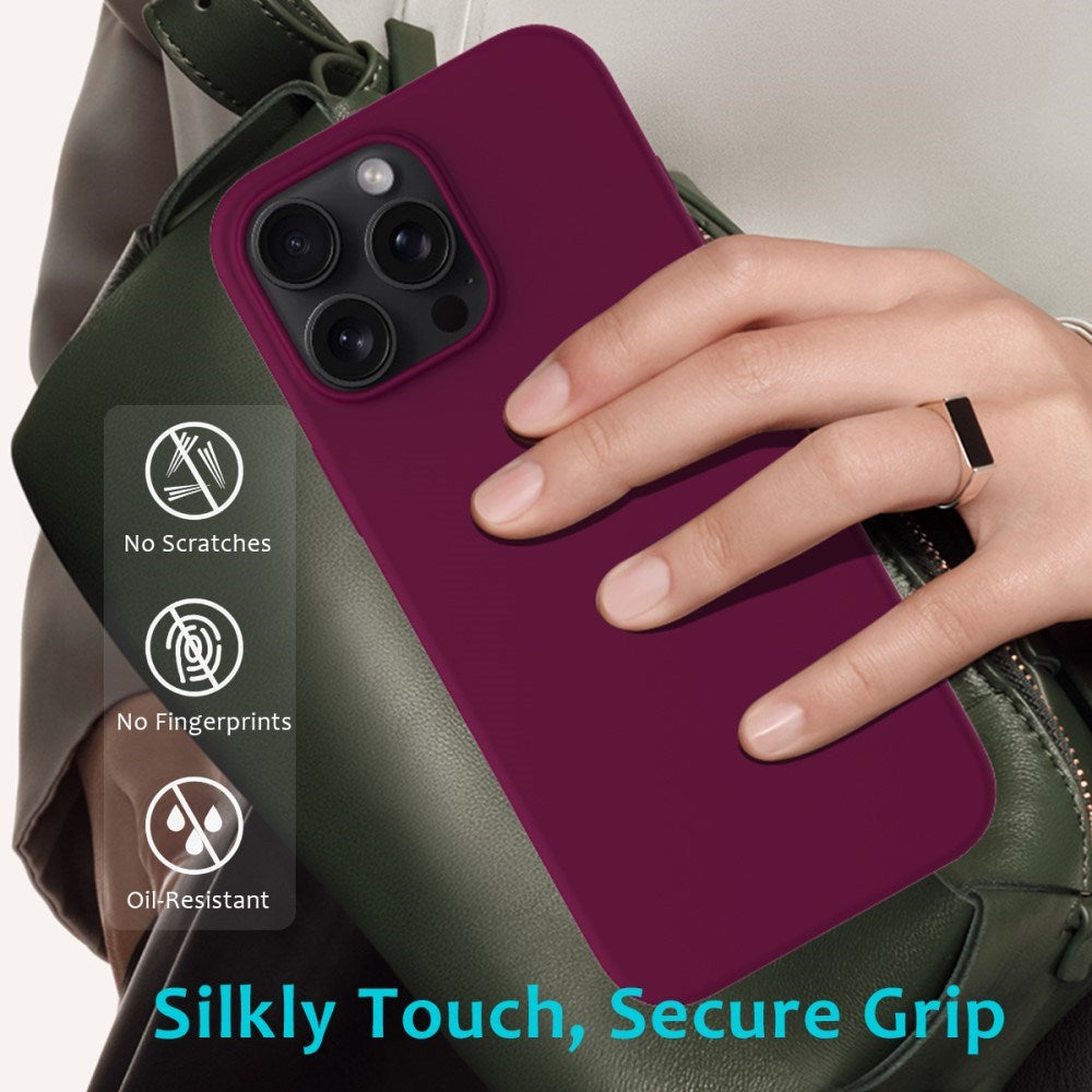 EIDERWOOD iPhone 16 Pro Max Silikone Cover - Vinrød