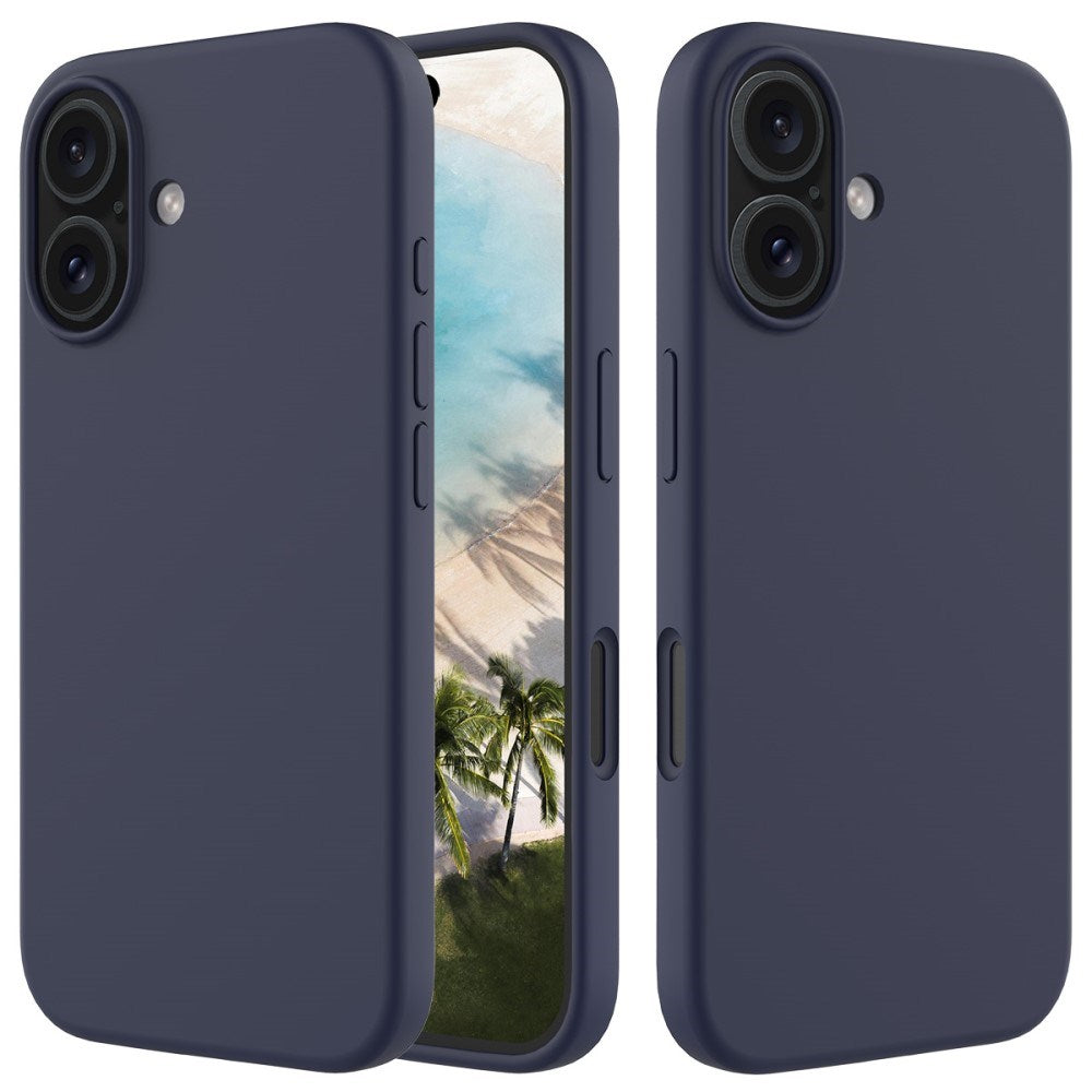 EIDERWOOD iPhone 16 Plus Silikone Cover - Mørkeblå
