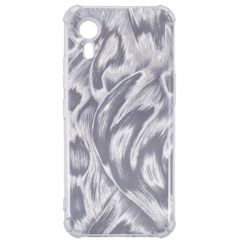 EIDERWOOD Samsung Galaxy Xcover 7 Fleksibelt Plastik Mobil Cover m. 4 Forskellige Baggrunde - Gennemsigtig / Multi