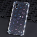 EIDERWOOD Samsung Galaxy Xcover 7 Fleksibelt Plastik Mobil Cover m. 4 Forskellige Baggrunde - Gennemsigtig / Multi
