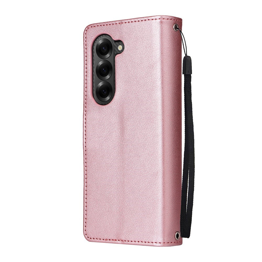Samsung Galaxy Z Fold6 - EIDERWOOD Kunstlæder Flip Cover - Lyserød