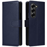 Samsung Galaxy Z Fold6 - EIDERWOOD Kunstlæder Flip Cover - Blå