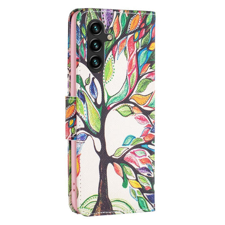 EIDERWOOD Samsung Galaxy A16 Læder Mobil Cover m. Pung & Print - Træ